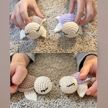Hot Sale Adorable Plush Tortoise Stuffed Toy Animal Hand Crochet Tortoise Crochet Toy Doll