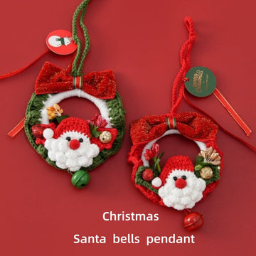 Christmas Santa Claus Bell Car g Holiday Pendant Christmas Tree Accessories