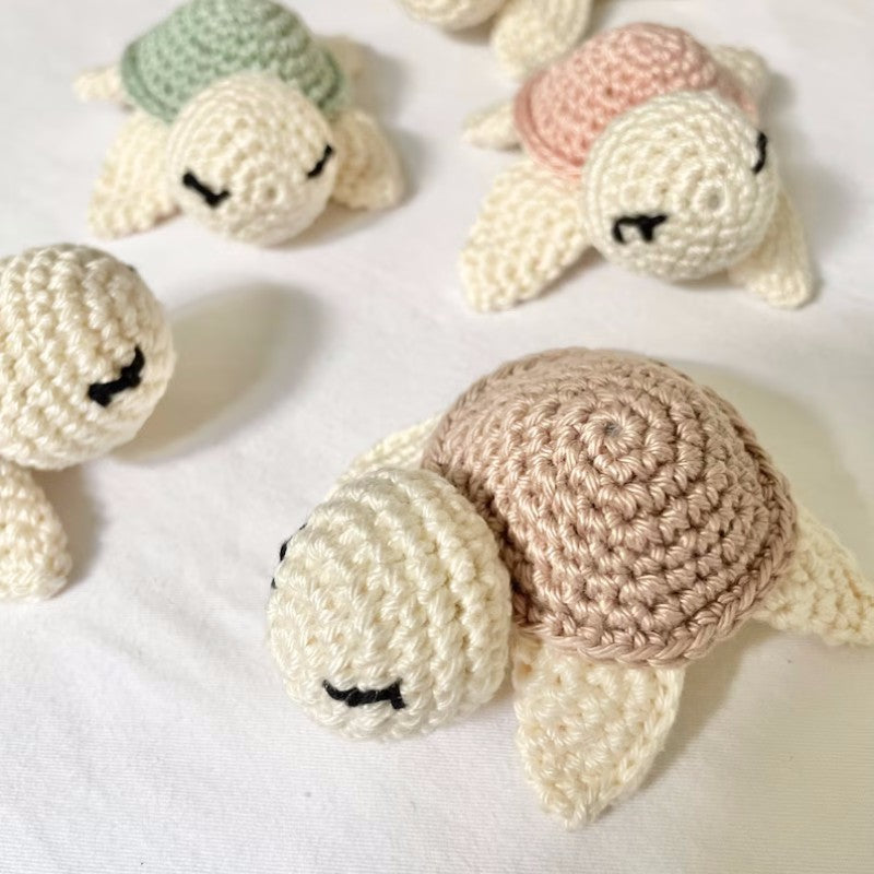 Hot Sale Adorable Plush Tortoise Stuffed Toy Animal Hand Crochet Tortoise Crochet Toy Doll